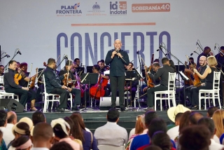 Loma de Cabrera vibró con el concierto de la Orquesta Filarmónica de Santo Domingo