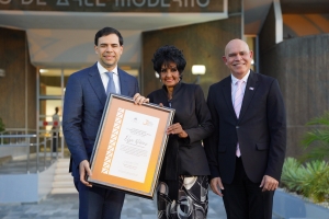 El ministro Roberto Ángel Salcedo inauguró la Bienal Nacional de Artes Visuales
