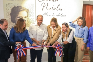 El pabellón Carmen Natalia fue inaugurado este sábado en la Feria del Libro