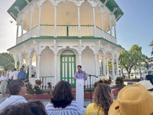 Roberto Ángel Salcedo realiza ruta cultural por parques, plazas públicas y museos de Puerto Plata y encabeza jornada cultural