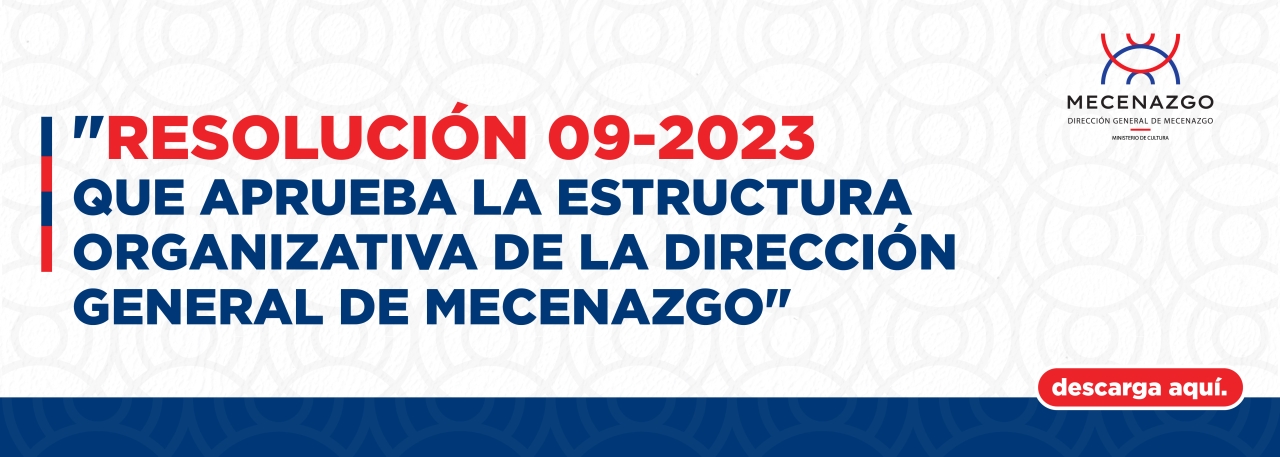 Resolución Estructura Dirección Mecenazgo