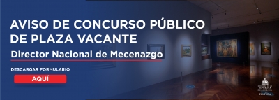 AVISO DE CONCURSO PÚBLICO DE PLAZA VACANTE